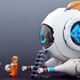 Illustration for article titled This smooth space ship is piloted by one ugly minifig